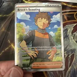 Brock's Scouting Journey Together Ultra Rare Card 179/159 NM Condition - Image 3