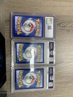 Pokemon Three Card Lot Magcargo 33/64 Mewtwo VStar GG44 Calyrex VMax #205 - Image 2