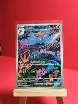 Pokemon Gloom Card 198/197 SV03 Obsidian Flames Holo Rare TCG Illustration - Image 3