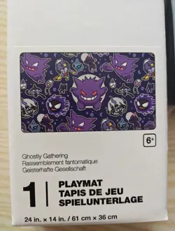 Pokemon Ghostly Gathering Playmat Gengar & Rayquaza Among the Stars Card Sleeves - Image 2