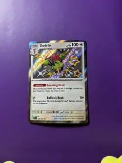 Pokemon TCG Dodrio Scarlet & Violet Paldean Fates Holo Shiny Rare Card 200/091 - Image 1