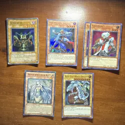 Yu-Gi-Oh! Blue-Eyes Lot - 7 Card Lot - Image 1