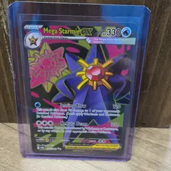 Pokemon Mega Starmie EX Full Art Holo Card 102/088 Water Type English - Image 1