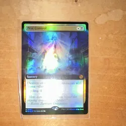 Magic: The Gathering Pest Control Outlaws Big Score Mythic Sorcery W/G Foil 087 - Image 1