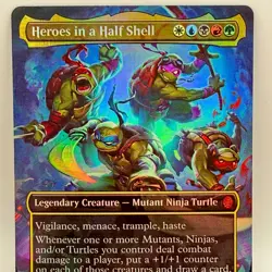 Heroes in a Half Shell 0006 Mythic Foil MTG TMNT Ninja Turtles - Image 1