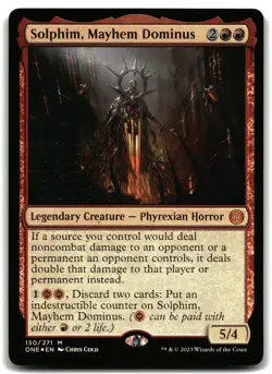 Solphim, Mayhem Dominus FOIL 150 Magic_the_gathering Phyrexia: All Will Be One - Image 1