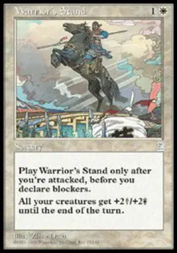 Warrior's Stand Portal Three Kingdoms NM English Magic MTG - Image 1