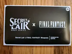 MTG Secret Lair x FINAL FANTASY: Weapons Rainbow Foil Edition EN SLD Sealed - Image 1