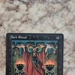 Wizards Magic Dark Ritual Ice Age Common Black Regular 1995 Justin Hampton - Image 3