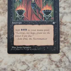 Wizards Magic Dark Ritual Ice Age Common Black Regular 1995 Justin Hampton - Image 4