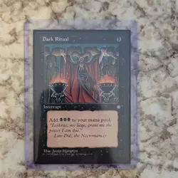 Wizards Magic Dark Ritual Ice Age Common Black Regular 1995 Justin Hampton - Image 5