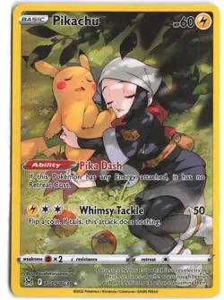 Pikachu TG05/TG30 Holo Trainer Gallery Rare Lost Origin Trainer Gallery Pokemon - Image 1