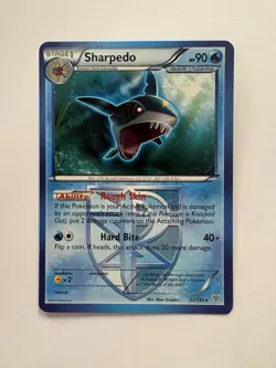 Pokemon Sharpedo 33/135 Plasma Storm Team Plasma Rare - Image 1