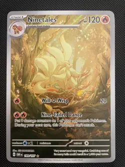 Ninetales 199/197 Obsidian Flames Illustration Rare Holo Pokemon Card - Image 1
