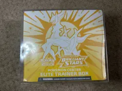 Brilliant Stars Pokemon Center Elite Trainer Box ETB Sealed + Protective Case - Image 1