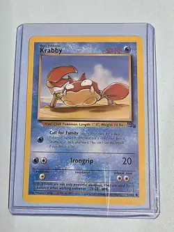 1999 Krabby 51/62 - Fossil Set - NM/MINT Pokemon TCG - WotC - Image 2