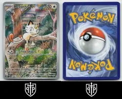 Pokemon - Meowth 106/094 Phantasmal Flames - Holo Illustration Rare - NM - Image 3