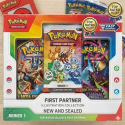 Pokemon First Partner Illustration Collection Series 1 Sealed Box kanto promo U - Image 1