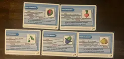 5 Gameboy Advance Pokemon Ruby Sapphire e-Reader Berry e Card Battle Cards - Image 1