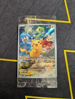 Pokemon TCG Pikachu SVP 027 Black Star Promo Paldea Evolved Sealed NM - Image 1