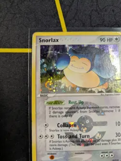 Snorlax 15/112 Reverse Holofoil Rare 2004 EX-FRLG SWIRL Damaged - Image 4