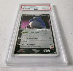 Rocket's Snorlax ex 104/109 - Team Rocket Returns *PSA 8 - NM-MT* Holo *W/SWIRL* - Image 2