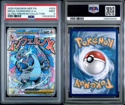 2025 Pokemon MEP EN-ME Black Star Promo Mega Charizard x Ex Ultra Premieum PSA 9 - Image 4
