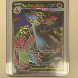 Pokemon Mega Charizard X EX Me02 Phantasmal Flames 109/094 Ultra Rare Holo 360 … - Image 1