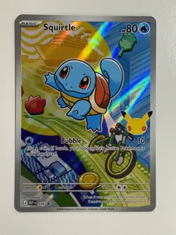 Pokemon TCG: 2026 First Starters Black Star Promo Squirtle MEP 039 - Image 1