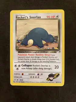 Pokemon Gym Heroes Rocket's Snorlax 33/132 - Image 3