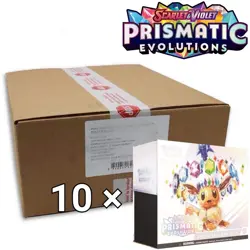 Pokemon TCG Prismatic Evolutions Case of 10x Sealed Elite Trainer Box ETB - Image 1