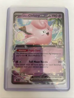 Pokemon Lillie's Clefairy ex 056/159 Journey Together Double Rare Holo NM - Image 1