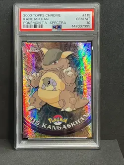 PSA 10 POP 16 KANGASKHAN SPECTRA #115 2000 TOPPS CHROME POKEMON T.V. - Image 3