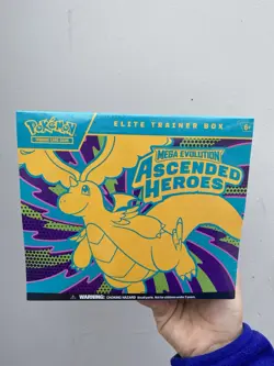 Pokemon Ascended Heroes ETB Elite Trainer Box Factory Sealed Mega Evolution TCG - Image 1