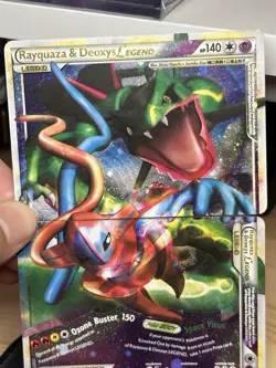 Pokemon TCG Rayquaza & Deoxys LEGEND Both Halves Undaunted 89/ 90 & 90/90 Holo - Image 1