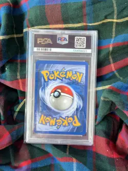 2000 Pokemon Base Set 2 Alakazam Holo Rare PSA 8 #1/130 English TCG WOTC - Image 2