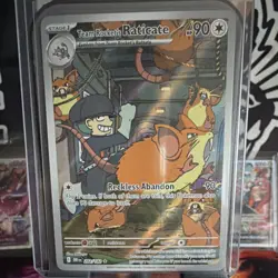 Pokemon Team Rocket's Raticate Sv10 Destined Rivals 202/182 Rare Holo 90 HP Eng… - Image 1