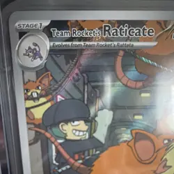 Pokemon Team Rocket's Raticate Sv10 Destined Rivals 202/182 Rare Holo 90 HP Eng… - Image 4