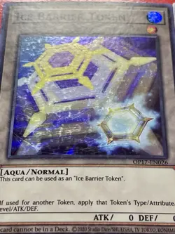 3x Ice Barrier Token | OP17-EN026 | Super Rares | MP | Yu-Gi-Oh! - Image 2