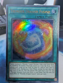 YuGiOh! Thunder Dragon Fusion SOFU-EN060 Ultra Rare 1st Ed - Image 1
