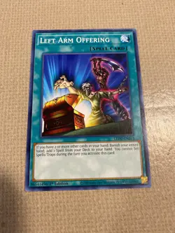 Yu-Gi-Oh! left arm offering mint common 1st ed LED-EN013 - Image 1