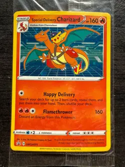 Special Delivery Charizard Pokemon Center Promo Card Sealed SWSH075 - Image 1