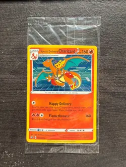 Special Delivery Charizard Pokemon Center Promo Card Sealed SWSH075 - Image 2