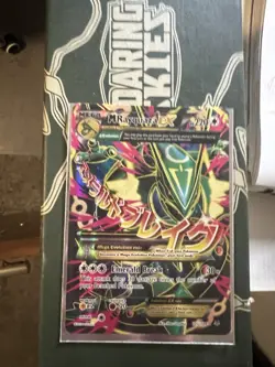Mega Rayquaza EX Full Art Ultra Rare Card Roaring Skies IN NEAR MINT CONDITION - Image 1