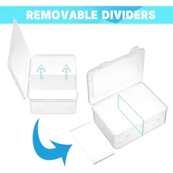 300 Card Storage Box Compatible with Mtg TCG Clear Plastic Trading Card Stora... - Image 4