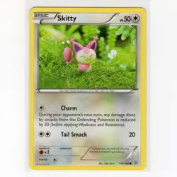 Pokemon TCG Skitty 113/160 XY Primal Clash Regular Common Card EN-LP 2015 - Image 1
