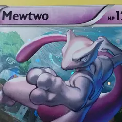 Mewtwo XY100 Black Star Promo SWIRL Holo NM Pokemon Card English - Image 3