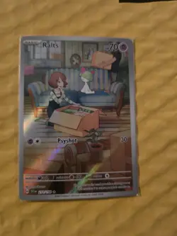 Pokemon TCG Ralts 211/198 Scarlet & Violet Base Holo Illustration Rare Card - Image 1