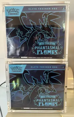 One Sealed Phantasmal Flames Elite Trainer Box ETB - Pokemon TCG + Case Lot X2 - Image 1