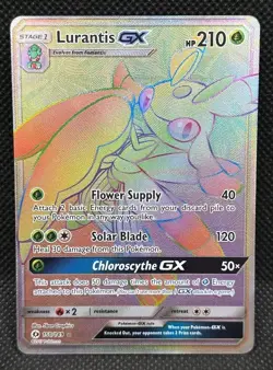 Lurantis GX Secret 150/149 Pokemon 2017 Sun & Moon Base Set Secret Rainbow Rare - Image 1
